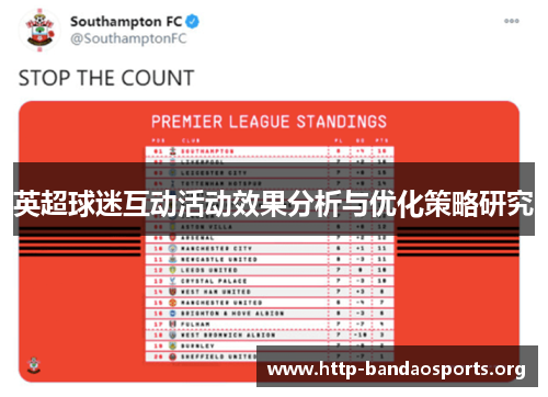 英超球迷互动活动效果分析与优化策略研究 英超球迷互动活动效果分析与优化策略研究