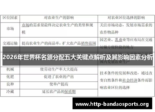 2026年世界杯名额分配五大关键点解析及其影响因素分析 2026年世界杯名额分配五大关键点解析及其影响因素分析